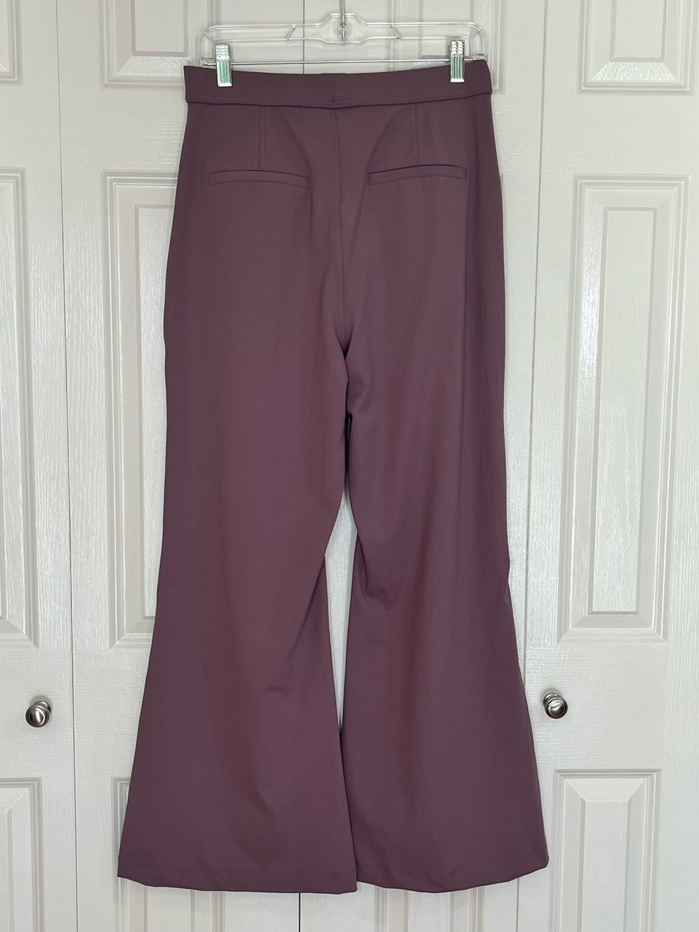 Halara High Rise Wide Leg Pull-On Work Pants Mauve Stretch Business Casual M New - Picture 3 of 7